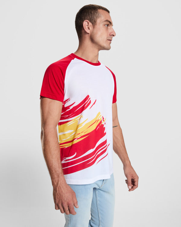 Roly Forza unisex T-shirt in spain, alternative view, ready for logo printing or embroidery