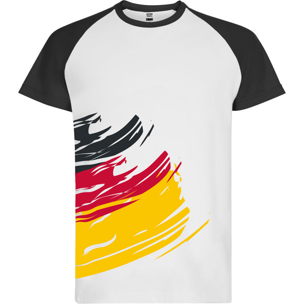 Roly Forza unisex T-shirt in germany flag, ready for logo printing or embroidery