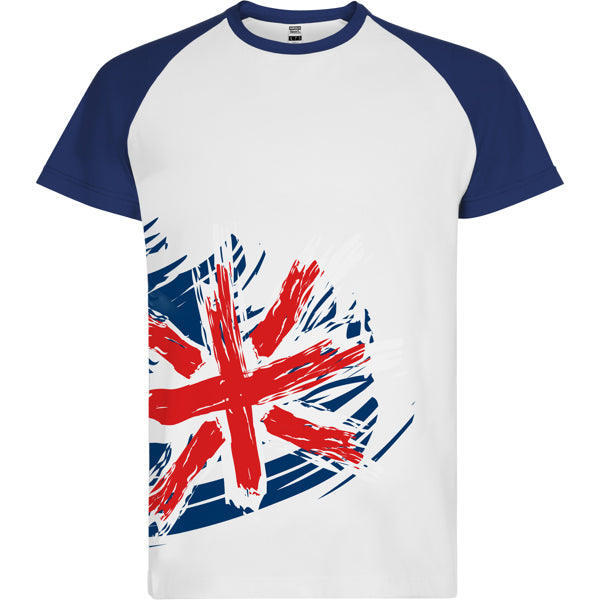 Roly Forza unisex T-shirt in united kingdom flag, ready for logo printing or embroidery