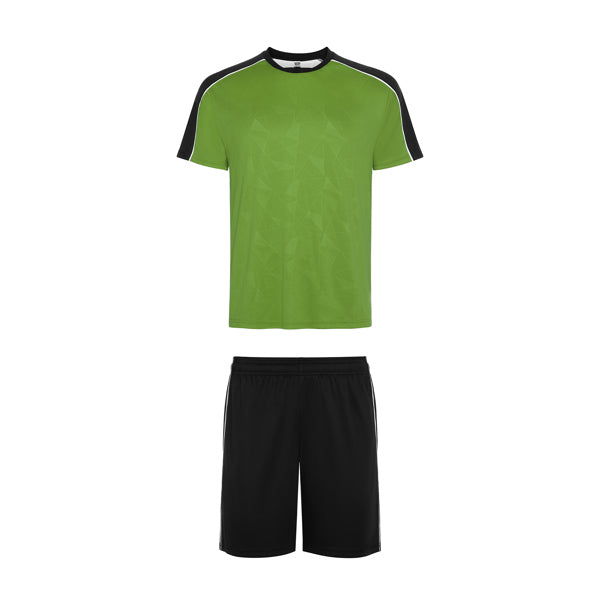 Roly Titan unisex sports set in fern green/black, ready for logo printing or embroidery