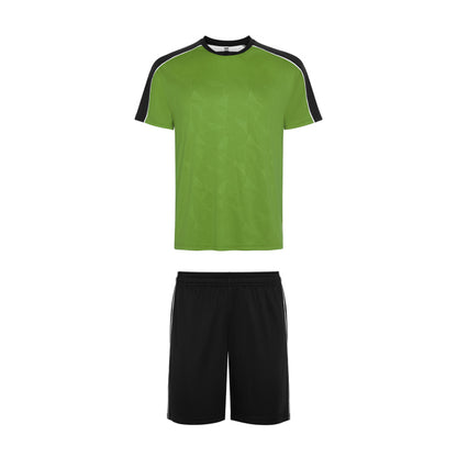Roly Titan unisex sports set in fern green/black, ready for logo printing or embroidery