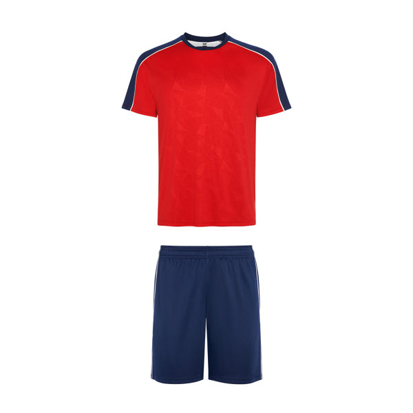 Roly Titan unisex sports set in red/navy blue, ready for logo printing or embroidery