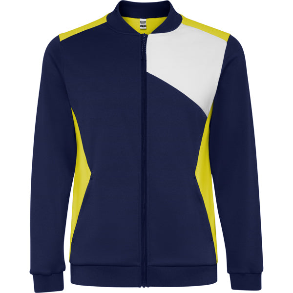 Roly Leros men's jacket in yellow/navy blue, ready for logo printing or embroidery