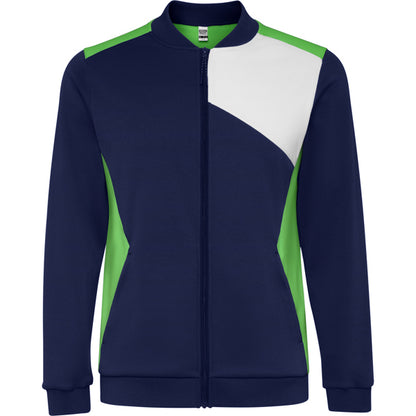 Roly Leros men's jacket in fern green/navy blue, ready for logo printing or embroidery