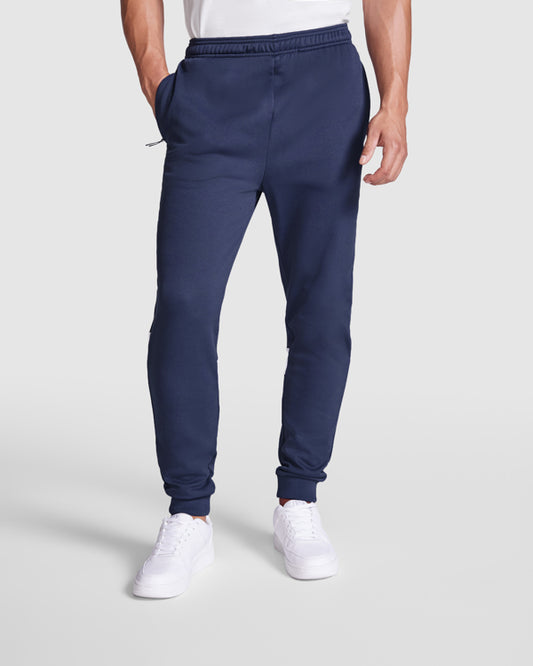 Roly Rodas men's trousers in navy blue, alternative view, ready for logo printing or embroidery