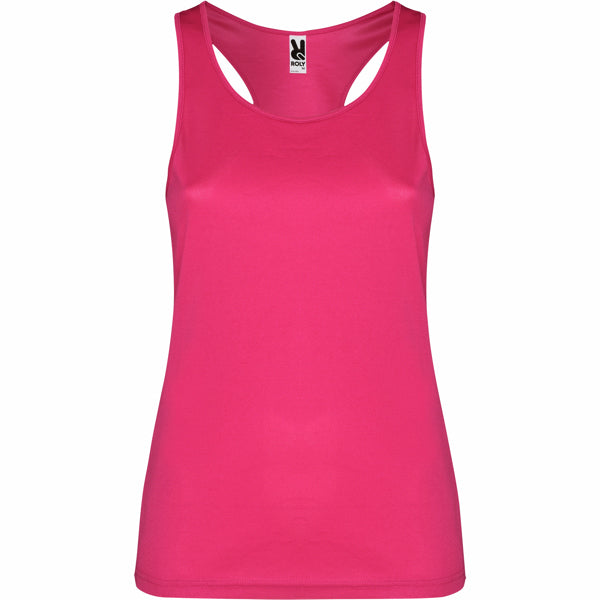 Roly Shura women's tank top in rosette, ready for logo printing or embroidery