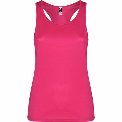 Roly Shura women's tank top in rosette, ready for logo printing or embroidery
