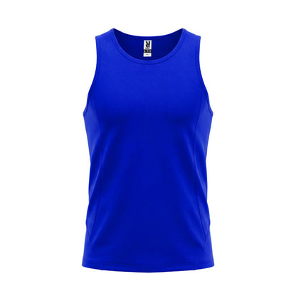 Roly Andre men's tank top in royal blue, ready for logo printing or embroidery
