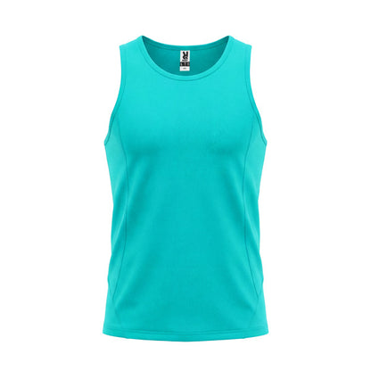 Roly Andre men's tank top in turquoise, ready for logo printing or embroidery