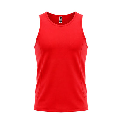 Roly Andre men's tank top in red, ready for logo printing or embroidery