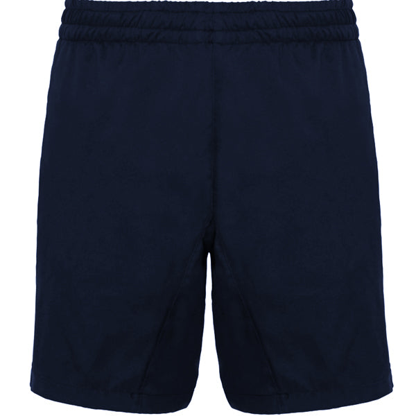 Roly Andy men's shorts in navy blue, ready for logo printing or embroidery