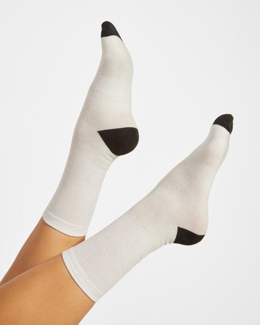 Roly Kalox unisex socks in white, ready for logo printing or embroidery