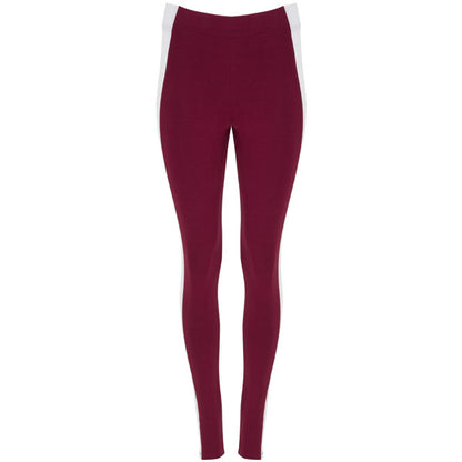 Roly Agia women's leggings in burgundy/white, ready for logo printing or embroidery