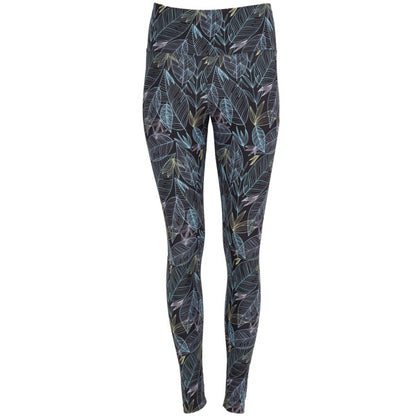 Roly Cirene women's leggings in black leaf, ready for logo printing or embroidery