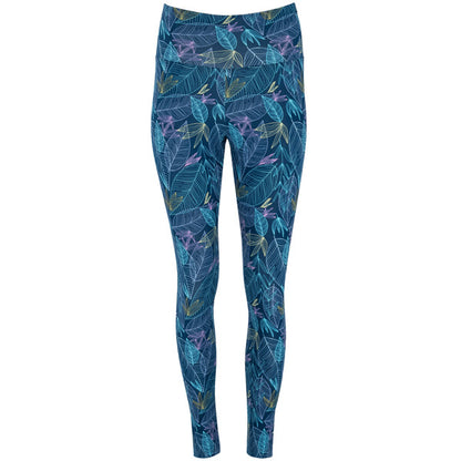 Roly Cirene women's leggings in moonlight blue leaf, ready for logo printing or embroidery