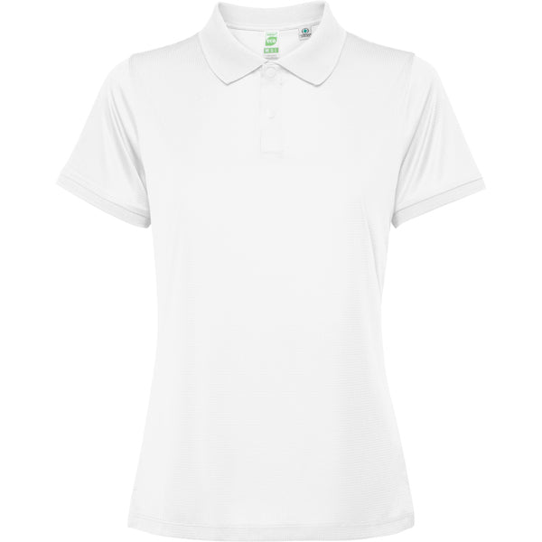 Roly Tormo Woman women's polo shirt in white, ready for logo printing or embroidery