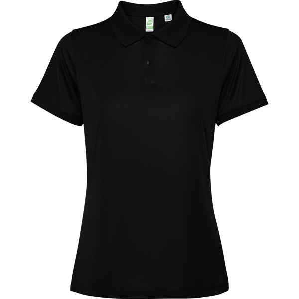 Roly Tormo Woman women's polo shirt in black, ready for logo printing or embroidery
