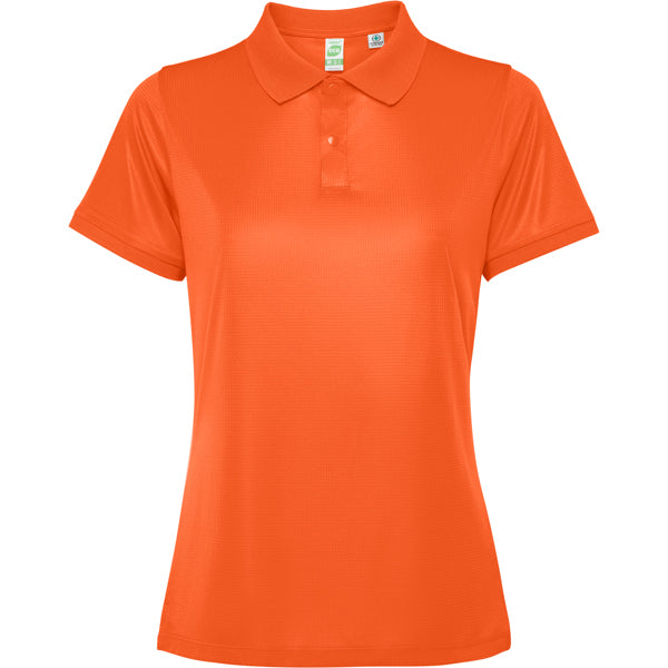 Roly Tormo Woman women's polo shirt in fire orange, ready for logo printing or embroidery