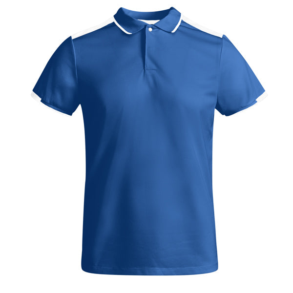 Roly Tamil men's polo shirt in royal blue/white, ready for logo printing or embroidery