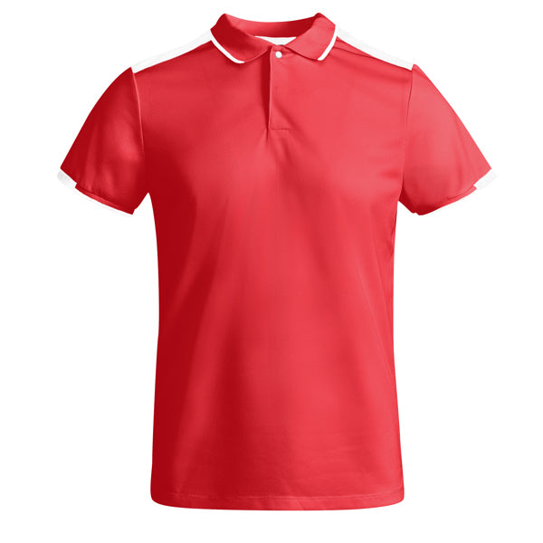 Roly Tamil men's polo shirt in red/white, ready for logo printing or embroidery