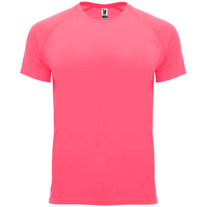 Roly Bahrain men's T-shirt in fluor lady pink, ready for logo printing or embroidery
