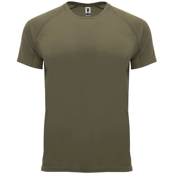 Roly Bahrain men's T-shirt in army green, ready for logo printing or embroidery
