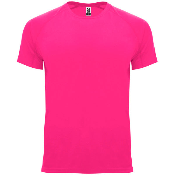 Roly Bahrain men's T-shirt in fluor pink, ready for logo printing or embroidery