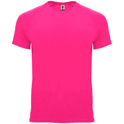 Roly Bahrain men's T-shirt in fluor pink, ready for logo printing or embroidery