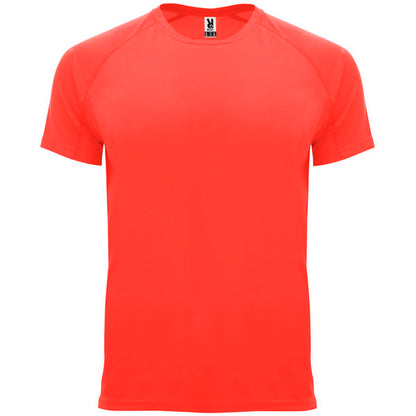 Roly Bahrain men's T-shirt in fluor coral, ready for logo printing or embroidery
