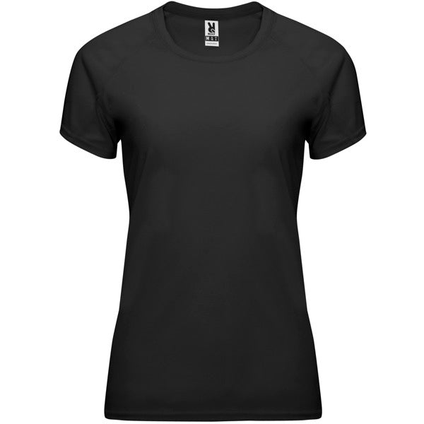 Roly Bahrain Woman women's T-shirt in black, ready for logo printing or embroidery