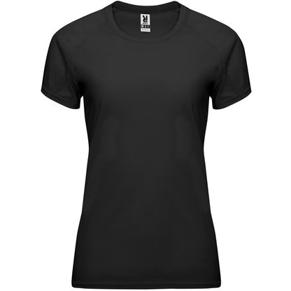Roly Bahrain Woman women's T-shirt in black, ready for logo printing or embroidery