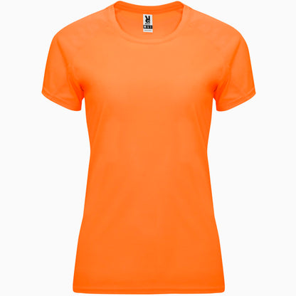 Roly Bahrain Woman women's T-shirt in fluor orange, ready for logo printing or embroidery