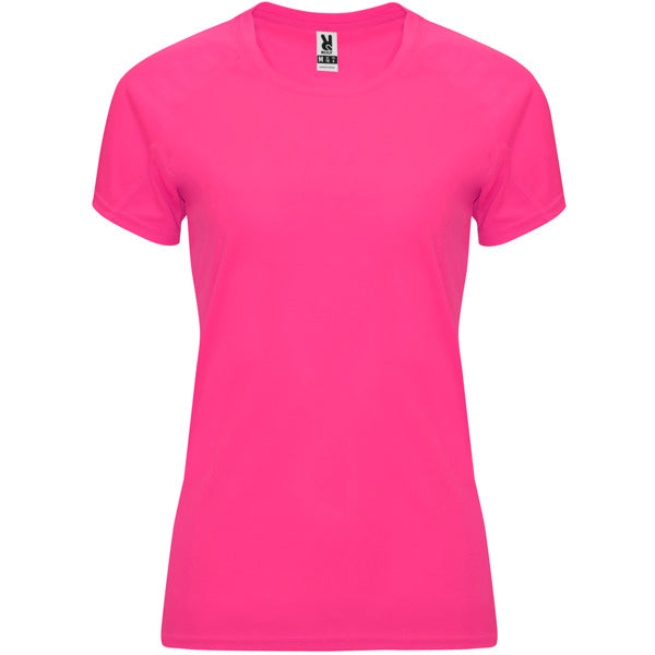 Roly Bahrain Woman women's T-shirt in fluor pink, ready for logo printing or embroidery