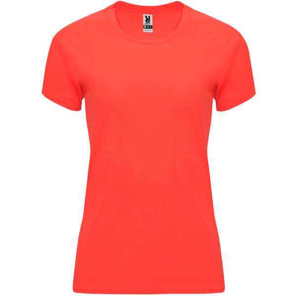 Roly Bahrain Woman women's T-shirt in fluor coral, ready for logo printing or embroidery