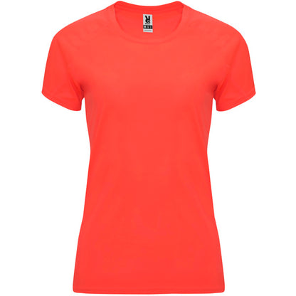 Roly Bahrain Woman women's T-shirt in fluor coral, ready for logo printing or embroidery