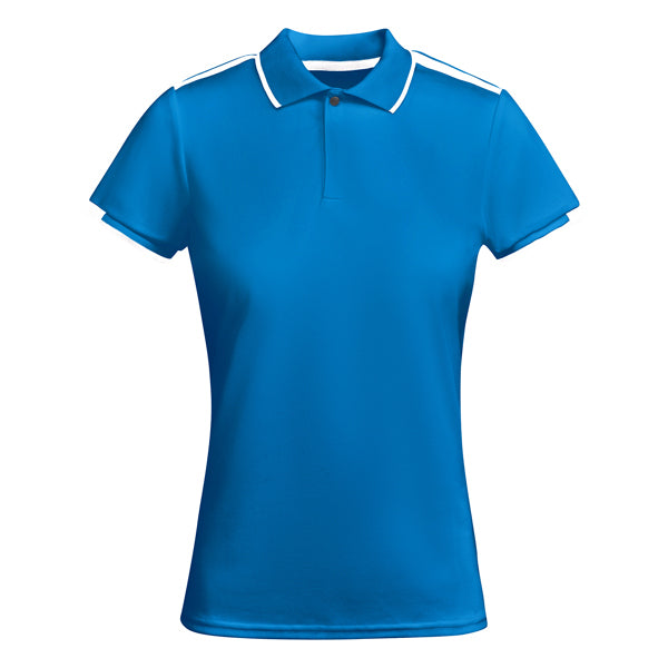 Roly Tamil Woman women's polo shirt in royal blue/white, ready for logo printing or embroidery