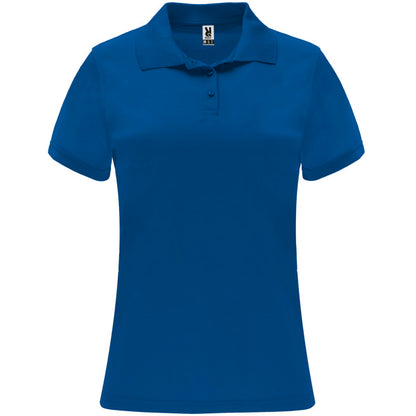 Roly Monzha Woman women's polo shirt in royal blue, ready for logo printing or embroidery