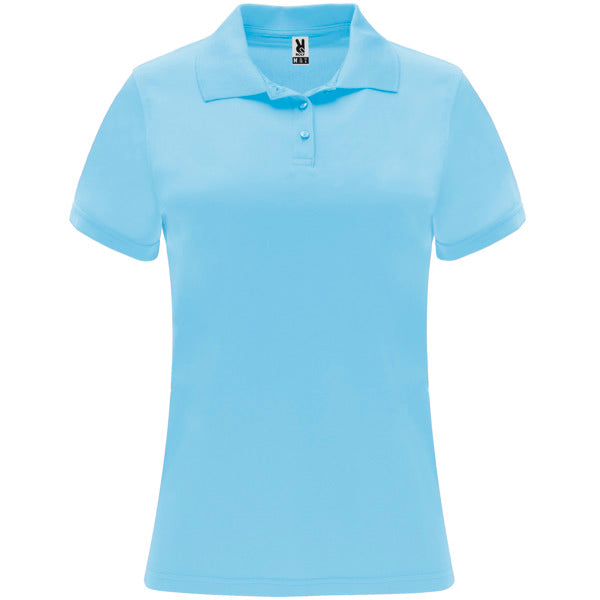 Roly Monzha Woman women's polo shirt in sky blue, ready for logo printing or embroidery