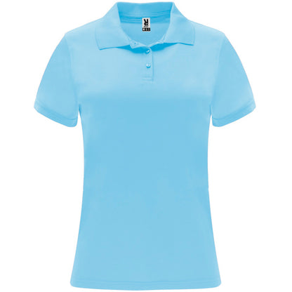 Roly Monzha Woman women's polo shirt in sky blue, ready for logo printing or embroidery