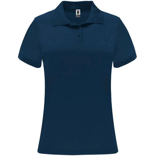 Roly Monzha Woman women's polo shirt in navy blue, ready for logo printing or embroidery