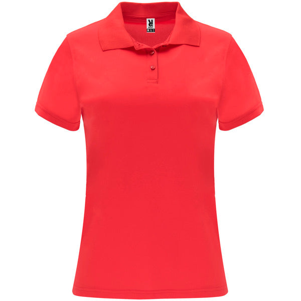 Roly Monzha Woman women's polo shirt in red, ready for logo printing or embroidery