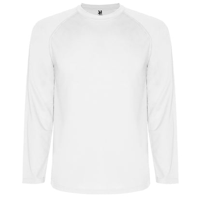 Roly Montecarlo L/s men's T-shirt in white, ready for logo printing or embroidery