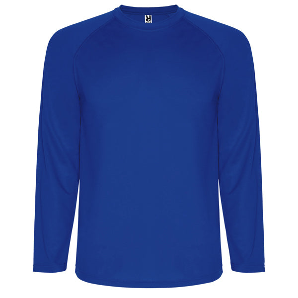 Roly Montecarlo L/s men's T-shirt in royal blue, ready for logo printing or embroidery