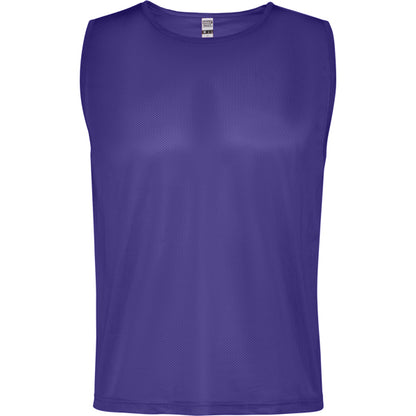 Roly Roma unisex sports bib in mauve, ready for logo printing or embroidery