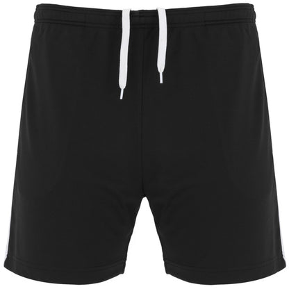 Roly Lazio men's shorts in black, ready for logo printing or embroidery