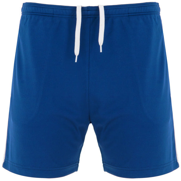 Roly Lazio men's shorts in royal blue, ready for logo printing or embroidery