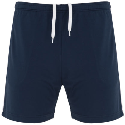 Roly Lazio men's shorts in navy blue, ready for logo printing or embroidery
