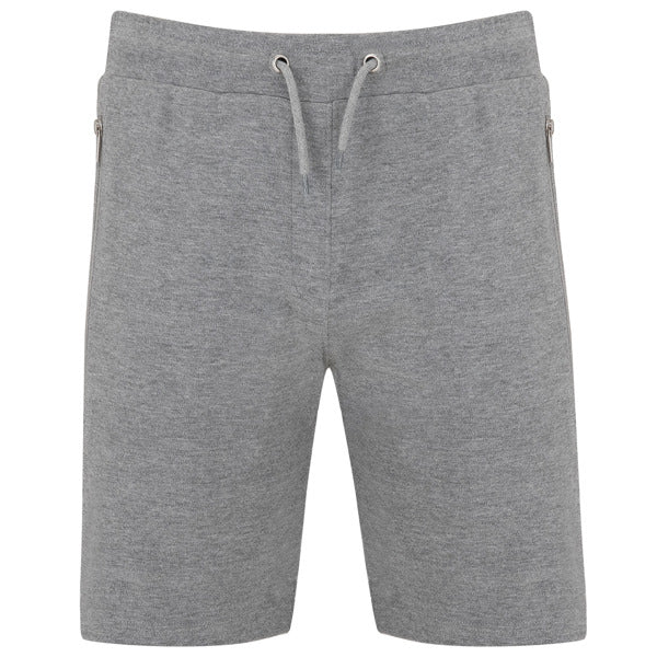 Roly Betis men's shorts in heather grey, ready for logo printing or embroidery