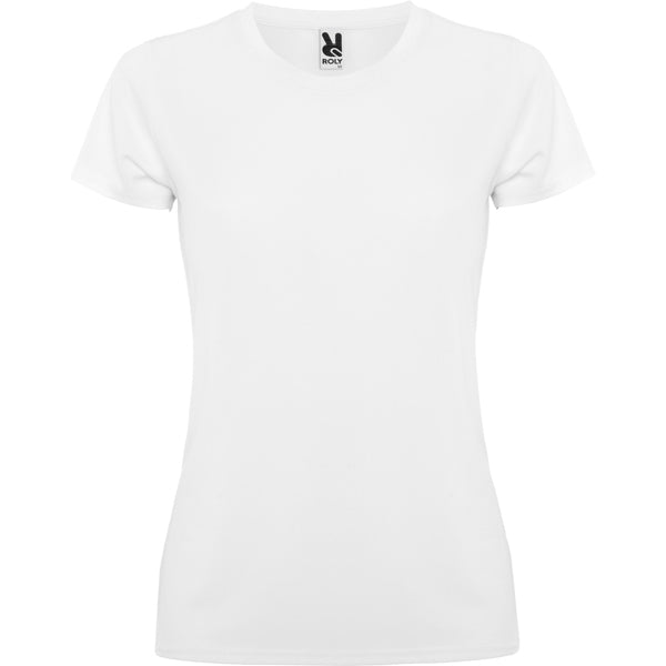 Roly Montecarlo Woman women's T-shirt in white, ready for logo printing or embroidery