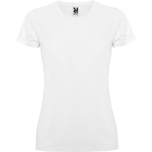Roly Montecarlo Woman women's T-shirt in white, ready for logo printing or embroidery